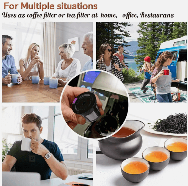 Universal Reusable K-Cup Filters 6-Pack
