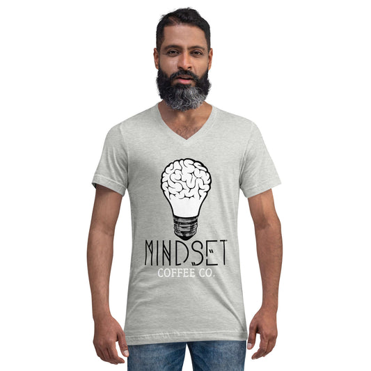 Mindset Coffee - Unisex Short Sleeve V-Neck T-Shirt