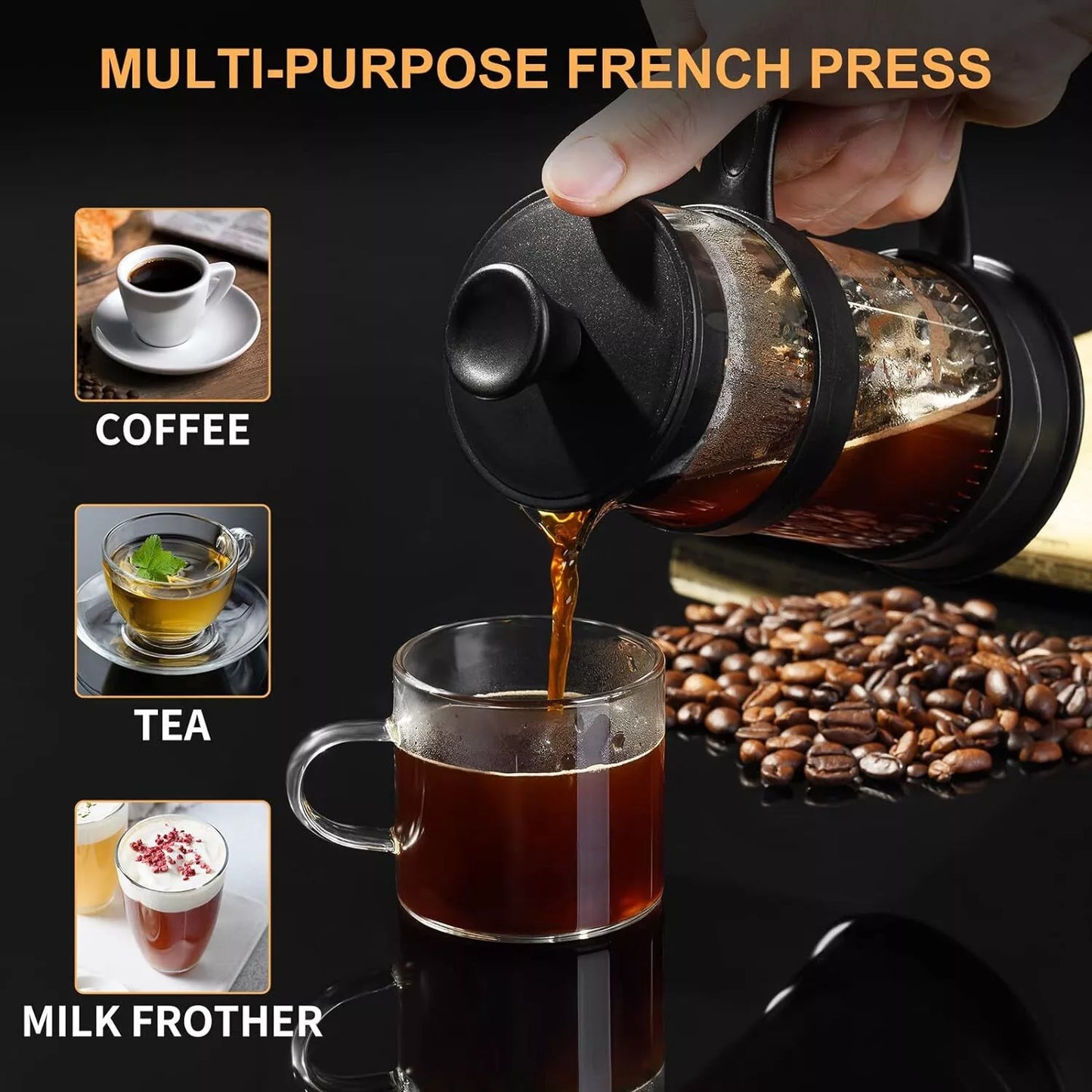 French Press Coffee and Tea Maker